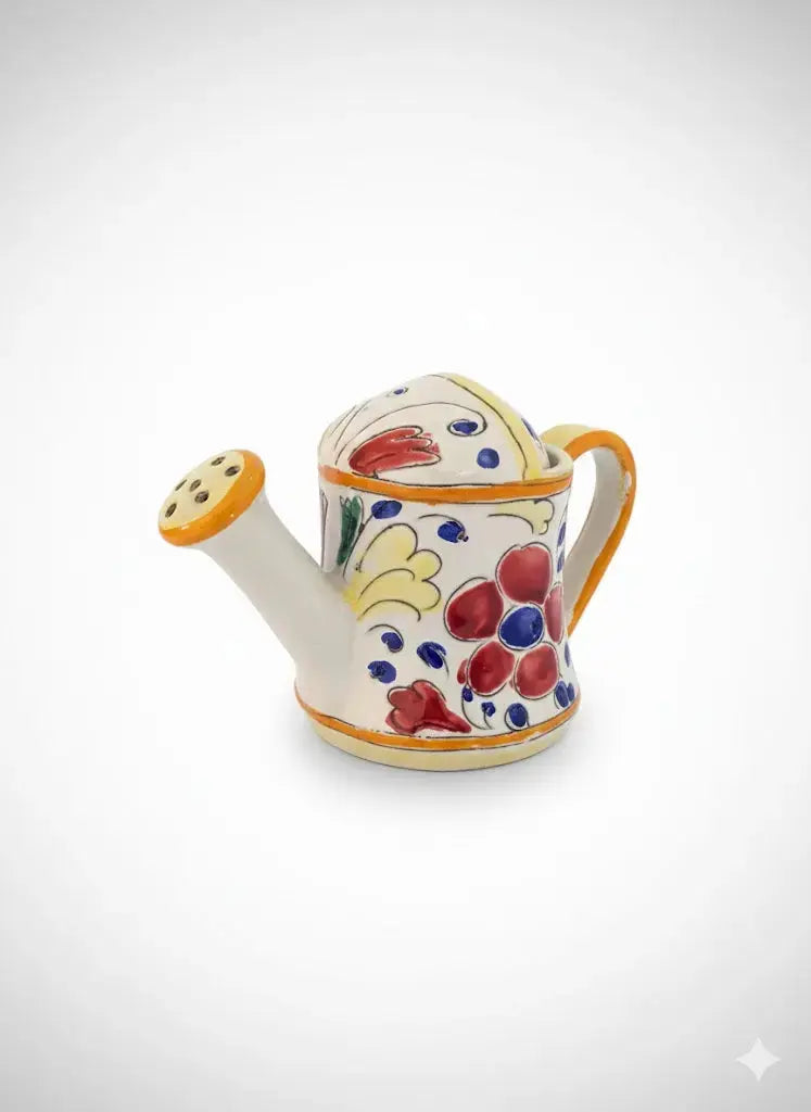 Petite verseuse ancienne, en terre cuite émaillée, école Italienne Romacréa-{{shop name}}