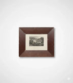 Gravure signée XIXème siècle, encadrée, sous verre. Château de St Point en Soane et Loire. - Antiquités de France