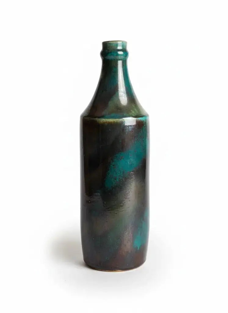 Bouteille ancienne signé JOSEPH MILAZZO, Céramique de VALLAURIS des années 1900 - Antiquités de France