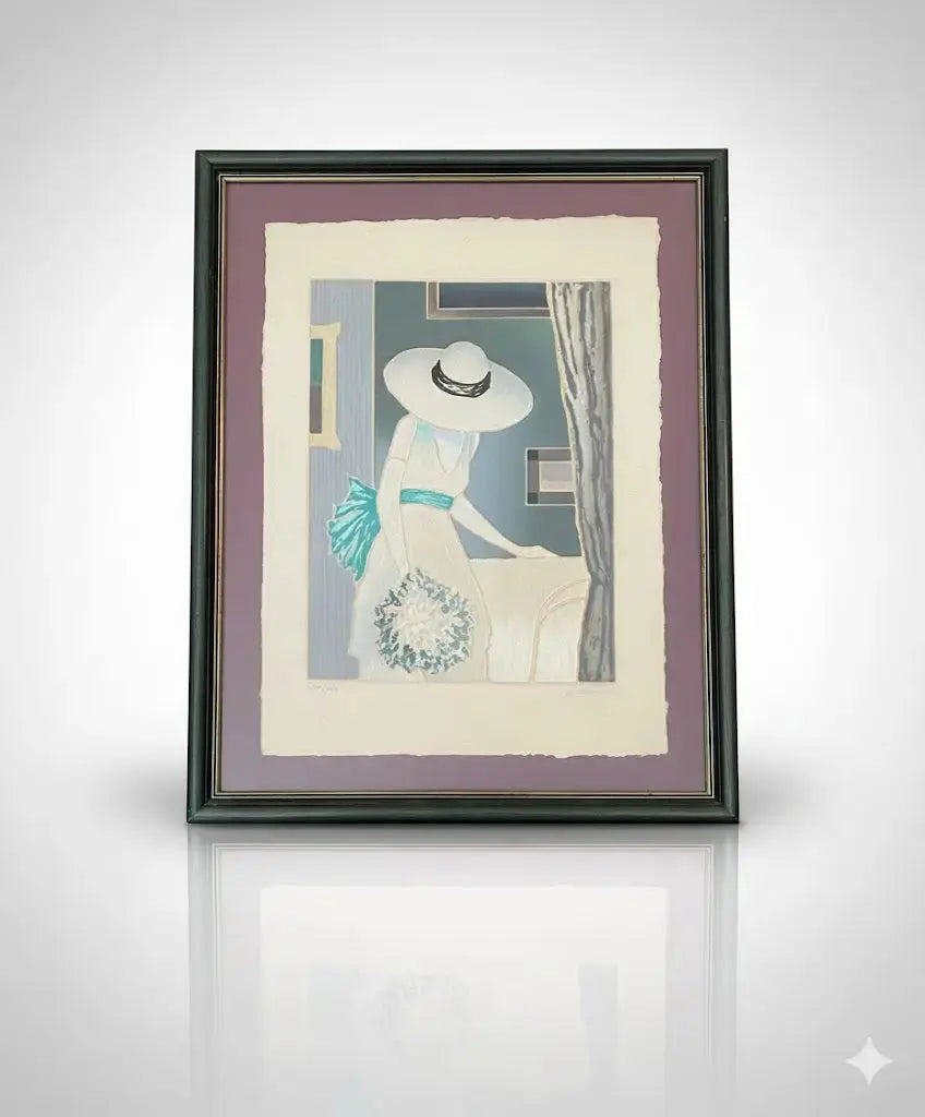 Lithographie ancienne signée, Jan Znosko, numérotée et encadrée sous verre. - Antiquités de France