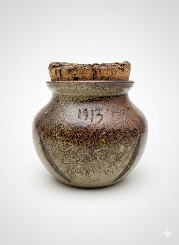 Céramique vintage, milieu XXème, signé, Tony Soulié, parfait état, pièce unique-{{shop name}}