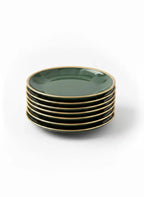 Ensemble à dessert Apilco , porcelaine des bistrots de Paris, époque art déco-{{shop name}}