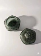 Duo de flacons en verre craquelés de la maison Marcel Franck France.-{{shop name}}