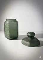 Duo de flacons en verre craquelés de la maison Marcel Franck France.-{{shop name}}