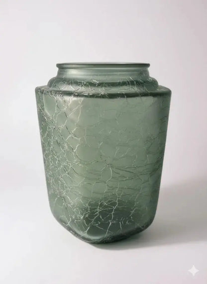 Duo de flacons en verre craquelés de la maison Marcel Franck France.-{{shop name}}